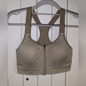 🫒 PINK Victoria's Secret Women's Olive Green Sports Bra EUC